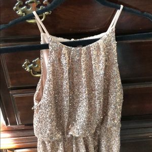 Gold Forever 21 sequin dress